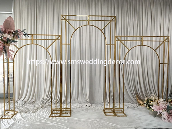 gold metal wedding arch gold metal wedding arch