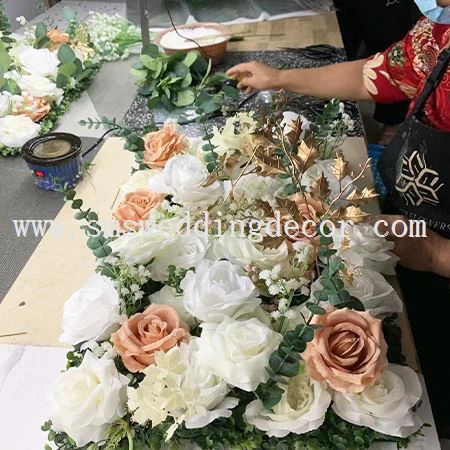 artificial flower backdrop