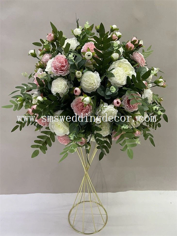 pink and white flower centerpieces(001)
