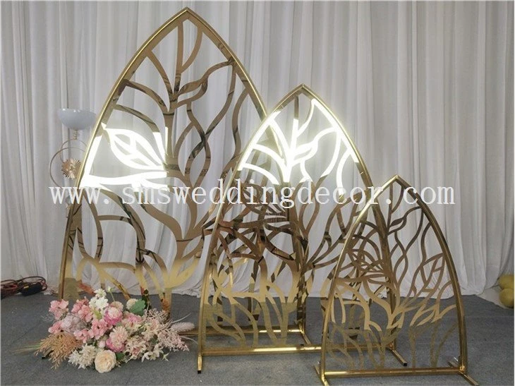 gold metal display stand