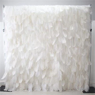 Witte Luxe Bloemenwand