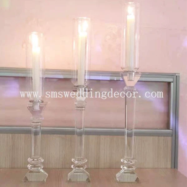 tall glass candelabra