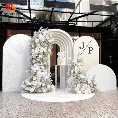 Gebogen achtergrondset