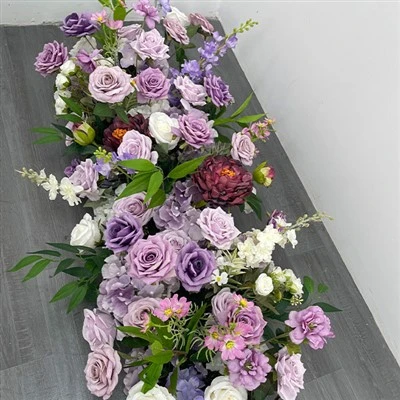 Paars bloemstuk