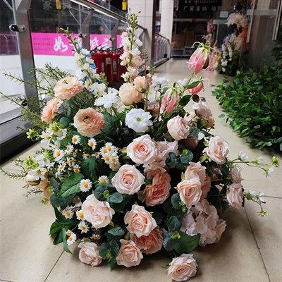 Bruiloft decoratie kunstbloemen